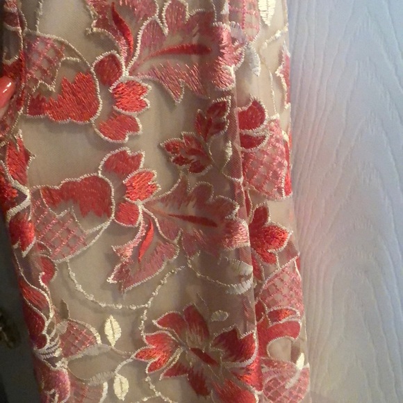 Orange, red, and pink ball gown - Picture 7 of 7